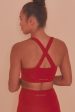 Cross Back Bra Red Online Sale