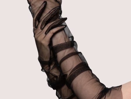 Black Sheer Gloves Online