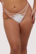 Ramona Optic White Caged Open Back Thong on Sale