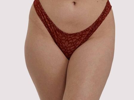 Love Me Lace Claret Brazillian For Discount