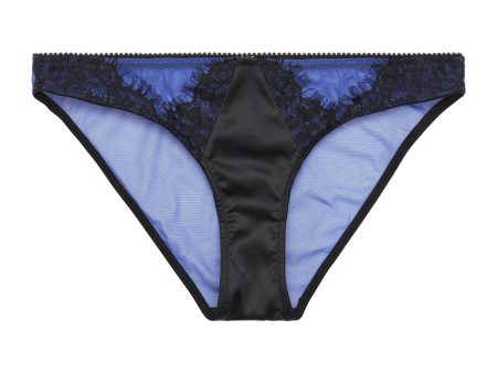 Indigo Curve Lace Picot Brief Sale