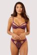 Astrid Merlot Lace And Trim Brief Online