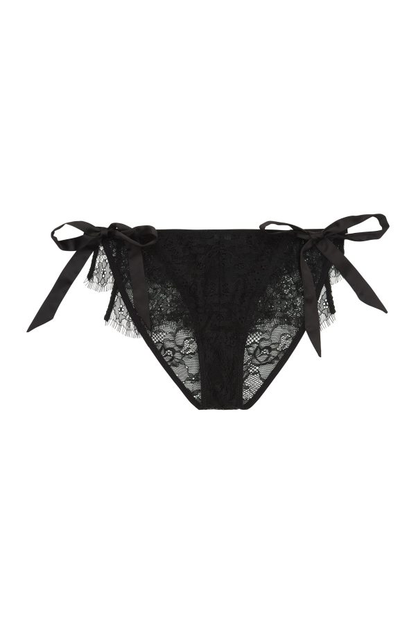 Peek & Beau Bryn Black Lace frill brief Cheap