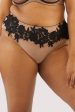 Alaina Illusion Mesh And Black Applique Brief on Sale