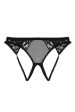 Black Lace And Mesh Ouvert Brief Online