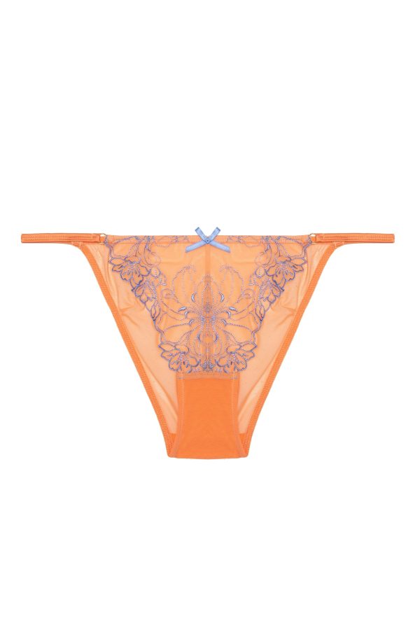 Palm Bay Coral Embroidery Tanga Brief Fashion