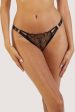 Pippa Black Deco Embroidered Caged Brief Online Hot Sale