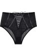 Peek & Beau Quinn Black Leatherette HW Brief Fashion