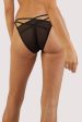 Pippa Black Deco Embroidered Caged Brief Online Hot Sale