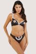 Miranda Black and Ivory Thong Sale