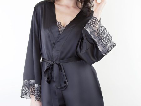 Amelia Embroidered Net Robe Sale