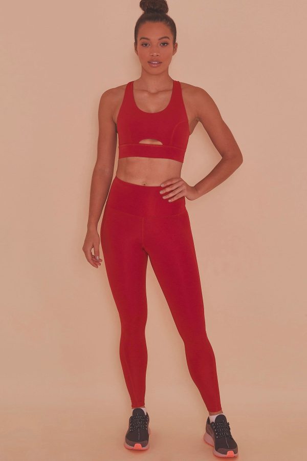 Cross Back Bra Red Online Sale