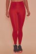 High Waist Leggings Red on Sale