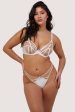 Ramona Optic White Caged Open Back Thong on Sale