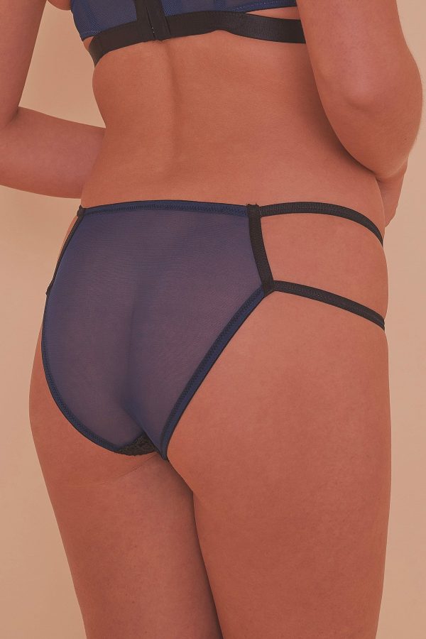 Tabitha Blue Embroidery Strappy Hipster Brief Online