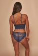 Wolf & Whistle Ariana Lace Brief Navy For Cheap