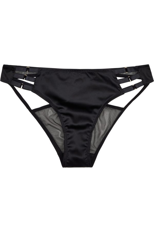 Ava Black Strappy Brief Curve Online