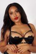 Ava Black Curve Strappy Ring Detail 1 4 cup bra Online Hot Sale