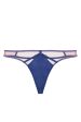 Ramona Cobalt Blue Caged Open Back Thong Fashion