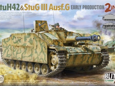 Takom 1 35 StuH 42 and StuG III Ausf.G Early Production 2 in 1 Plastic Model Kit [8009] Discount