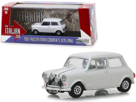 143 The Italian Job 1969 1967 Austin  Mini Cooper S 1275 MKI White w  Black Stripes For Discount