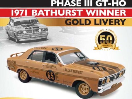 18766 1 18 Ford XY Falcon GTHO 1971 Bathurst winner  i 50th Anniversary Gold Livery Fashion