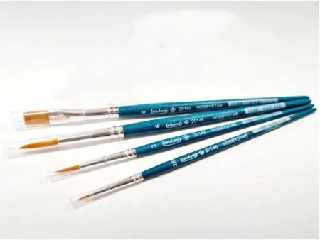 4pc Hobby Brush Set For Cheap