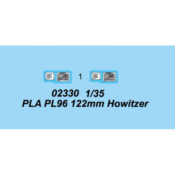 02330 1 35 PLA PL96 122mm Howitzer Plastic Model Kit Supply