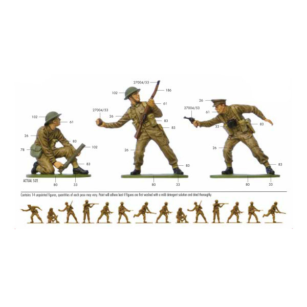 1 32 WWII BRITISH INFANTRY on Sale