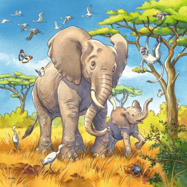 3x49pc Wild Animals Puzzle Sale