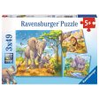 3x49pc Wild Animals Puzzle Sale