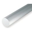 212 White Polystyrene Rod 0.080 x 14     2mm x 36cm on Sale