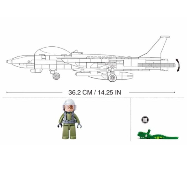 Model Bricks 404pc F14 Fighter Online Hot Sale