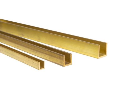 UC2 Brass U Channel 1.5 x 1.5 x 1.5 x 305mm on Sale