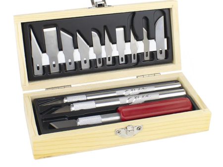 Hobby Knife Set  Wooden Box Cheap