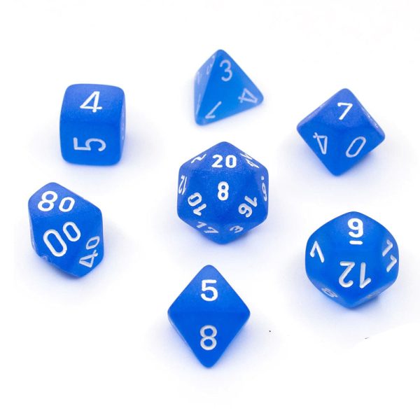 Frosted Blue White 7Die Set Sale