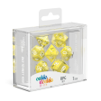 RPG Dice Set Translucent Yellow Set of 7 Cheap