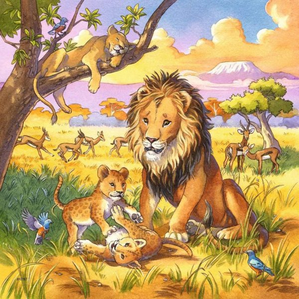 3x49pc Wild Animals Puzzle Sale