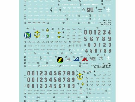 Gundam Decal 118  MG 1 100 GM Sniper II GM Commander Hot on Sale