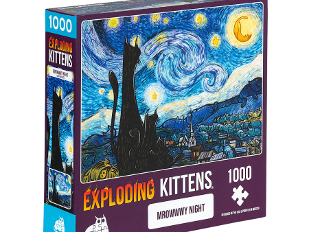 Mrowwwy Night 1000 pieces Puzzle Hot on Sale