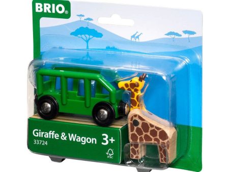 Giraffe and Wagon 2 pcs For Sale