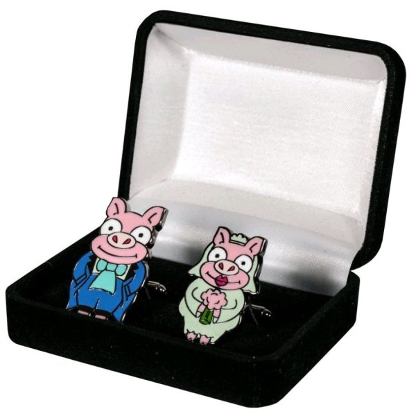 The Simpsons  Pig Bride and Groom Cufflinks Discount