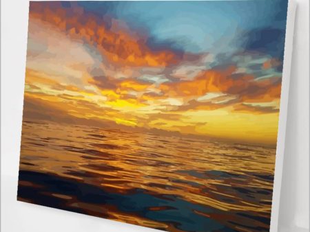 Paint by Numbers Kit Ocean Sunrise Discount