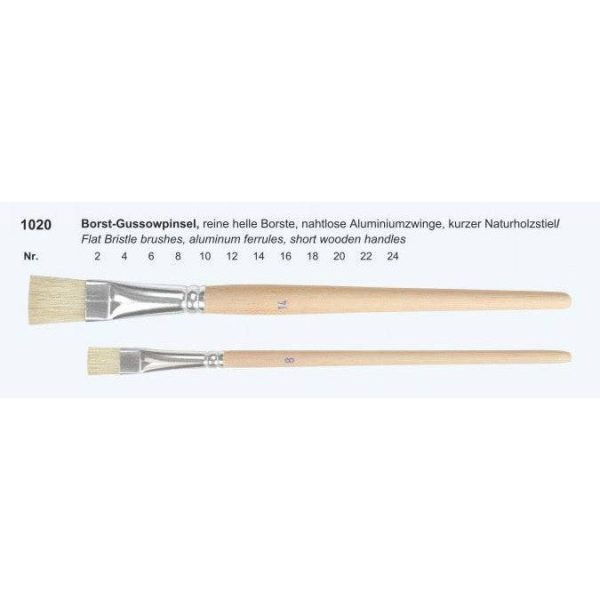 Flat Bristle Short Handle Brush 10 Online