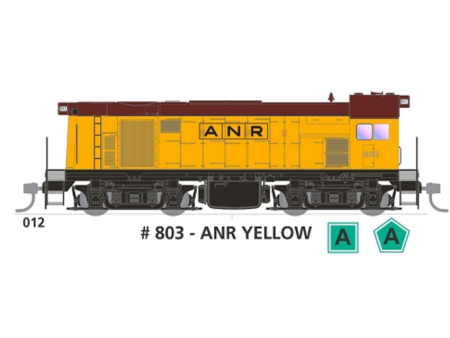 HO ANR 800 Class  803 ANR Yellow DC Supply