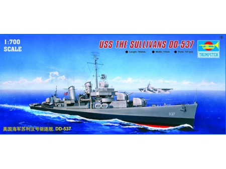 05731 1 700 USS THE Sullivans DD537 Plastic Model Kit on Sale