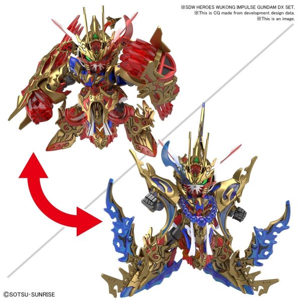 SDW HEROES WUKONG IMPULSE GUNDAM DX SET on Sale