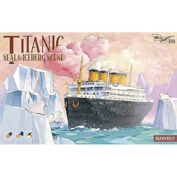 Titanic  Seal and Iceberg Scene Plastic Model Kit For Cheap