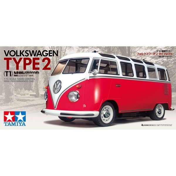 110 Volkswagen Type 2 T1 2WD RC w  PrePainted Red White and M06 Chassis Limited Edition Hot on Sale