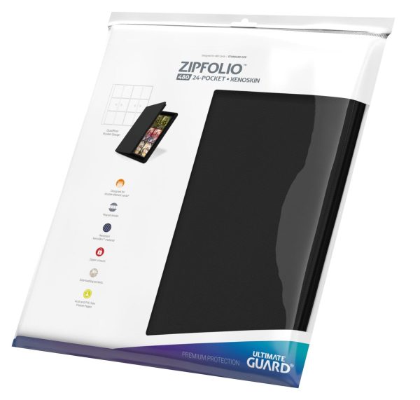 Ultimate Guard 12Pocket QuadRow ZipFolio XenoSkin Black Folder Online